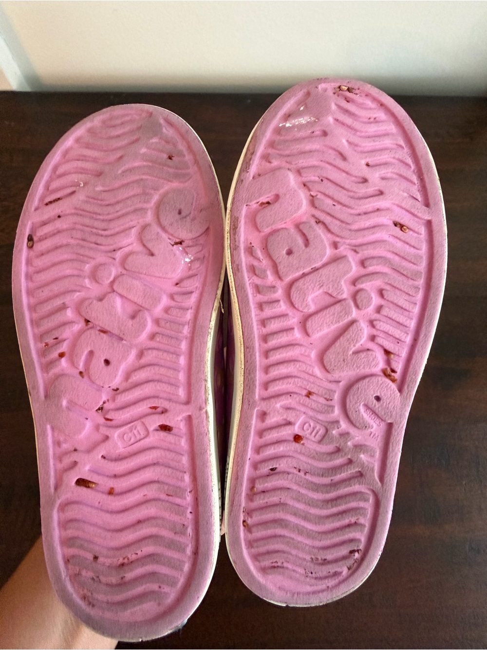 Native Jefferson Sugarlite Shoes Pink w/stars - Picture 7 of 8